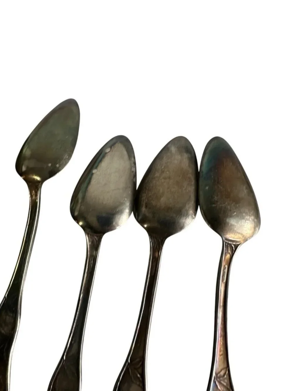 Antique 1910 Rogers & Son AA Sunkist Pattern Set Of 6 Spoons Silverplate